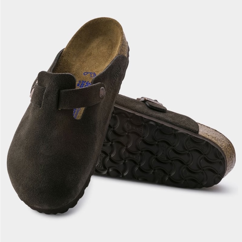 Birkenstock Black Suede Clogs